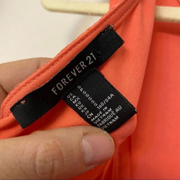 Forever 21 Lace short coral sleeveless mini Dress - small - Picture 11 of 11